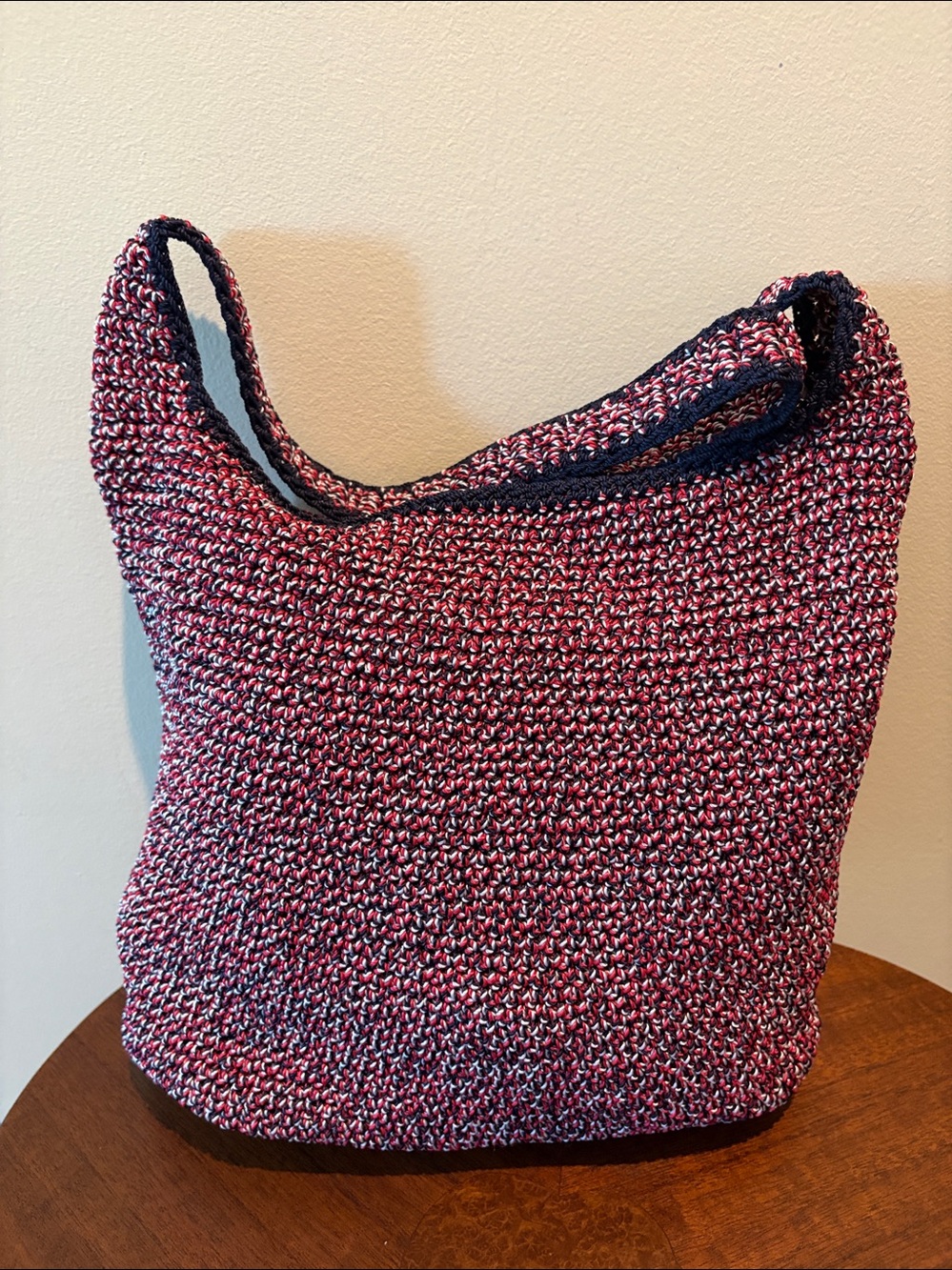 The Sak  patriotic bag  classic woven shoulder bag  red white blue  4th of July - Picture 8 of 16